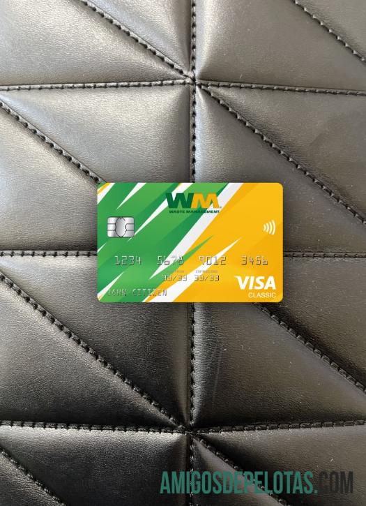 Banco de gerenciamento de resíduos dos EUA Visa Classic Card Photolook Front exemplo